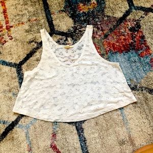 White LA hearts tank